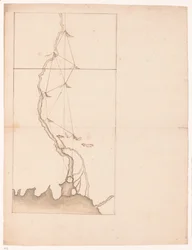 Triangulación a lo largo de un río