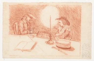 Juego de ajedrez a la luz de las velas