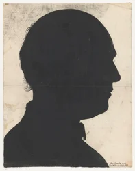 Retrato de silueta de Jan Brandes