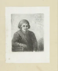 Joven apoyado en una mesa The Compleat Work of Etchings de John Chalon / Oeuvre Complette des Eaux Fortes de Jean Chalon (título de la serie)