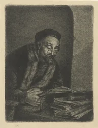hombre detrás de un escritorio