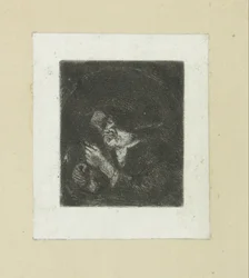 Hombre bij kaarslicht The Compleat Work of Etchings de John Chalon / Oeuvre Complette des Eaux Fortes par Jean Chalon (título de la serie)