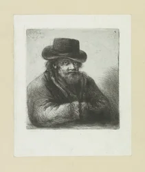 Oude man puso a baard en azada The Compleat Work of Etchings de John Chalon / Oeuvre Complette des Eaux Fortes par Jean Chalon (título de la serie)