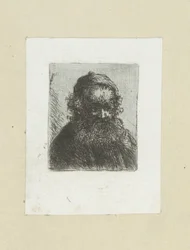 Oude man pone a baard en muts The Compleat Work of Etchings de John Chalon / Oeuvre Complette des Eaux Fortes par Jean Chalon (título de la serie)