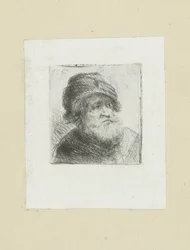 Oude hombre se pone tulband The Compleat Work of Etchings de John Chalon / Oeuvre Complette des Eaux Fortes par Jean Chalon (título de la serie)