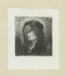 Oude vrouw conoció a zwarte sluier The Compleat Work of Etchings de John Chalon / Oeuvre Complette des Eaux Fortes par Jean Chalon (título de la serie)