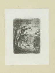 Straatmuzikant pone violación en baile hond The Compleat Work of Etchings de John Chalon / Oeuvre Complette des Eaux Fortes par Jean Chalon (título de la serie)