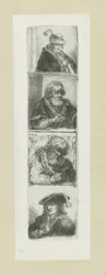 Vier mansportretten The Compleat Work of Etchings de John Chalon / Oeuvre Complette des Eaux Fortes par Jean Chalon (título de la serie)