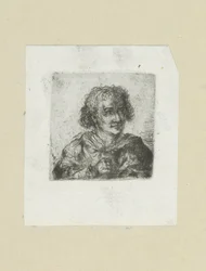 Hombre adulto, su mano derecha visible The Compleat Work of Etchings de John Chalon / Oeuvre Complette des Eaux Fortes de Jean Chalon (título de la serie)