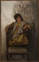 Retrato de una niña, hija del matrimonio Sachar