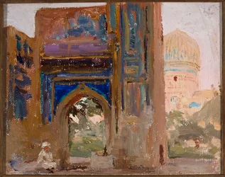Samarcanda - Gur Emir, mausoleo de Tamerlán. De un viaje al Turkestán