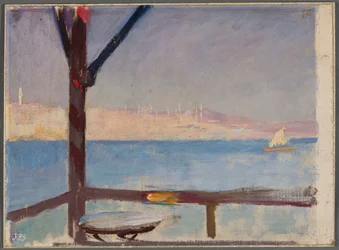 Vista de Constantinopla desde un barco. De un viaje a Constantinopla