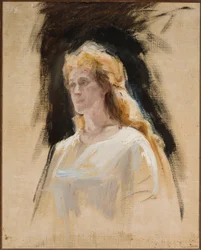 Zyglinda, boceto de retrato de la actriz Adelajda Bolska