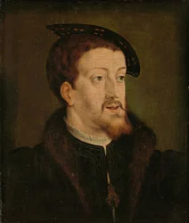 Retrato de Carlos V, c.1530 (óleo sobre tabla)