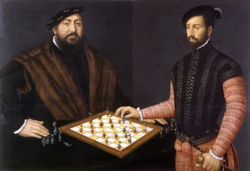 Juan Federico el Magnánimo jugando al ajedrez