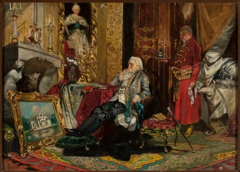 El rey Stanisław August Poniatowski en Petersburgo