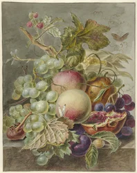 Bodegón con fruta