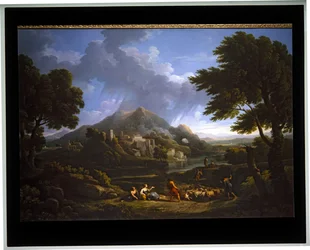Paisaje A Temporale en la campagna (lienzo)