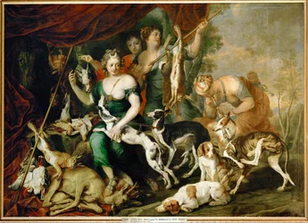 La caza de Diana (pintura sobre lienzo)
