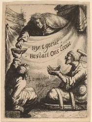 Página de título: Dos lisiados recibiendo limosnas, 1632