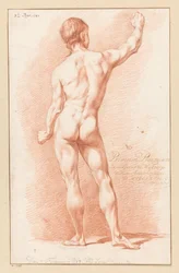 Desnudo masculino de pie, visto desde atrás (1er premio 1767)