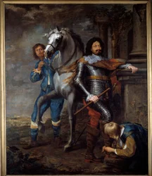 El General Ottavio Piccolomini (1599-1656) Pintura de Jan Van Bronckhorst (1603-1662) siglo XVII Bayona, Museo Bonnat