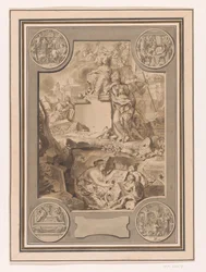 Diseño del frontispicio del Corpus Inscriptionum