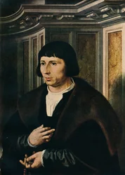 Hombre con un rosario, c1525