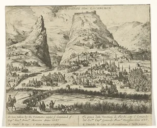 Vista de Misitra Misithra Olim Lacedimon (título sobre el objeto)