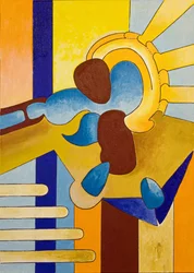 A plena luz del sol, el Espíritu de la Casa examina el nuevo hogar en construcción