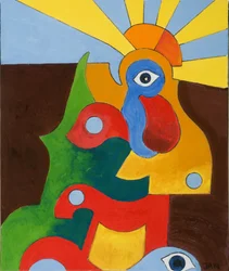 El pequeño gallo bebé