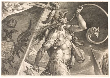 Bellona ayudando al ejército del emperador en una victoria sobre los turcos