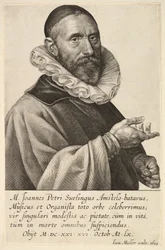 Retrato de Jans Pietersz Sweelinck, pub. 1624 (grabado)