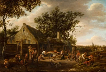 Campesinos bailando en una posada, c.1646-8