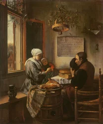 Gracia antes de la comida, 1660