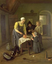 Familia campesina a la hora de la comida, c.1665