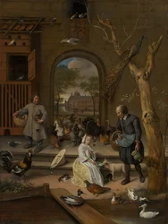 Retrato de Jacoba Maria van Wassenaer (1654-1683), conocida como El corral de aves