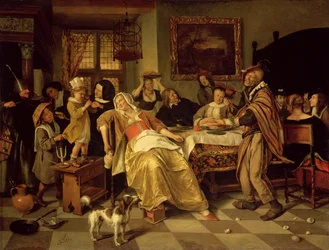 La fiesta del haba, 1668