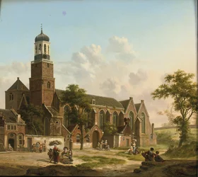 Gente del Pueblo cerca de la Nicolaikerk, Utrecht