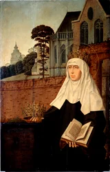 Santa Isabel de Portugal conocida como Santa Isabel de Aragón (detalle)