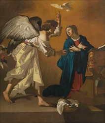 La Anunciación (óleo sobre lienzo)