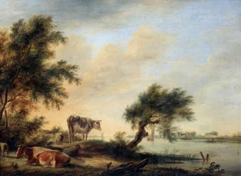 Paisaje con un Rebaño