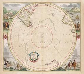 Mapa de 1657 Polus Antarcticus