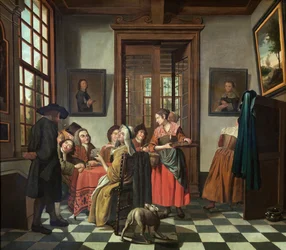 Juego de cartas (óleo sobre lienzo)