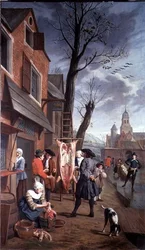 Fuera del carnicero (una de una serie de cuatro)