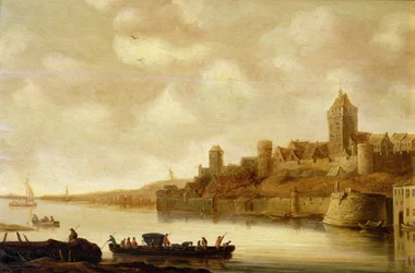 Vista de Nimega, Países Bajos después de 1643
