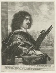 Retrato del compositor y laudista Jacques Gaultier, 1631-1635