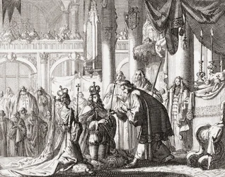 Coronación del Rey Guillermo III y la Reina María II, 11 de abril