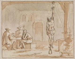 Geleyn el zapatero es torturado en Breda en 1572