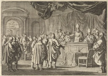 Reformado en Hungría ante un tribunal de obispos y otros romanistas, 1670